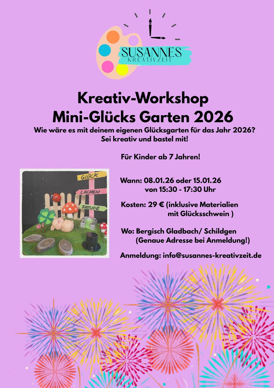 Kreativ-Workshop Mini-Glücks Garten 2026